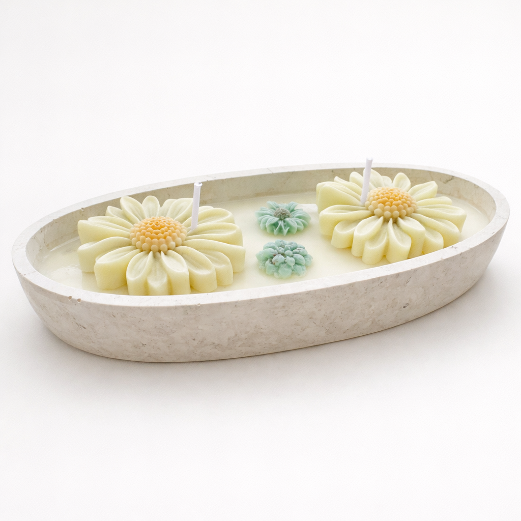 Flower candle Boat