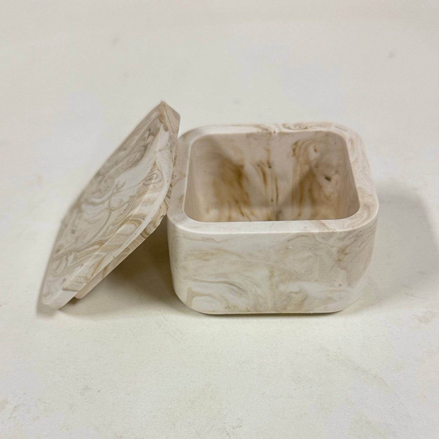 Handcrafted XS Marble-Style Trinket Box
